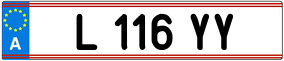 Trailer License Plate